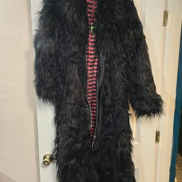 Marilyn Manson Dolls kill unisex fur trench coat XS